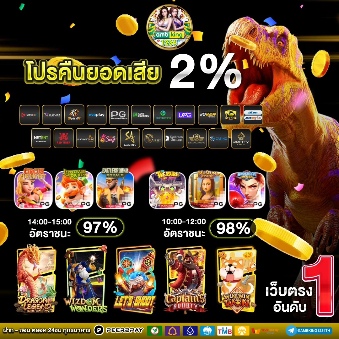เว็บคาสิโนออนไลน์อันดับ1ของโลก - แบนเนอร์โปรโมชั่น